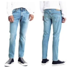 Levis Skinny Taper Fit Jeans Light Wash Stretch Slim Classic Blue Denim 29 x 30
